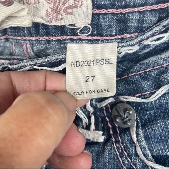 LAGUNA BEACH JEAN CO. Fleur de Lis Details Wide Stitch Detail size 27 - Picture 10 of 10